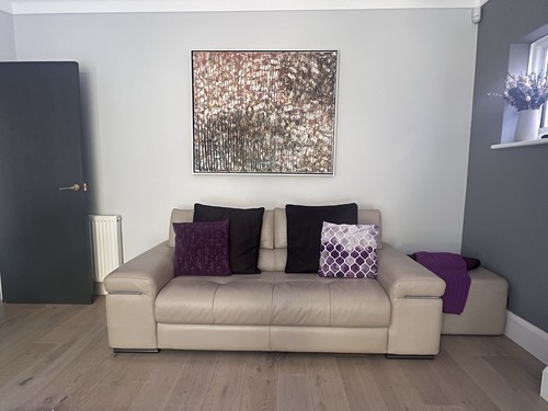 Natuzzi beige genuine leather - beige,