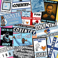 50x Coventry City inspired