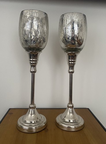 Pair tall glass - tall, with