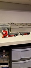 Lego city red/white  custom 6 wheel rigid  truck with hiab+trailer mk1   L@@k