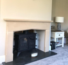 STONE FIRE SURROUND/FIREPLACE