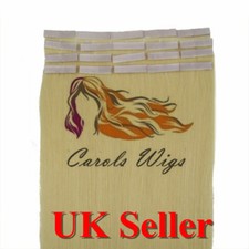 8A* Best Quality 14''-24" Invisible Tape-In Remy Human Hair Extensions UK