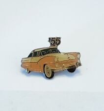 Pink and White 50s Car ‘55 Small Pin Badge Casual Retro Rockabilly Driving