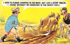 POSTCARD  COMIC  FARMER