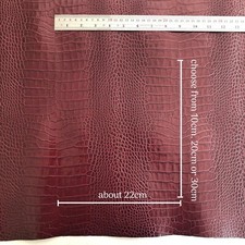 Wine Crocodile Skin Textured
