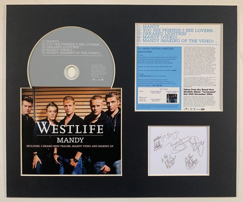 Westlife signed autographed - -,