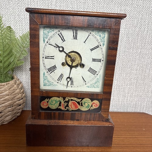Antique wooden mantel - wooden,