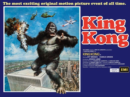 King kong 1976 quad poster - king,