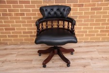 Chesterfield Black Captains Chair