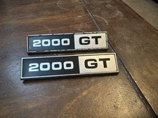 FORD CAPRI MK1 GT WING BADGES GENUINE PAIR GOOD CONDITION 1 HAS SLIGHT PITTING