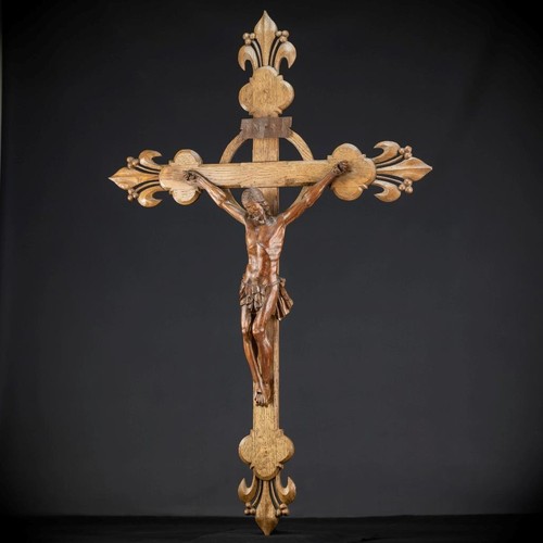 Wall crucifix antique - wall, |