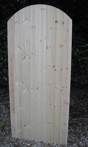 Wooden garden side gate ledge - wooden,