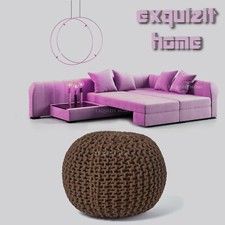 Knitted Large Moroccan Pouffe