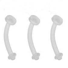 INVISIBLE EYEBROW RETAINER STUD/PAIR  / HIDE IT piercing/EYE BROW RETAINER