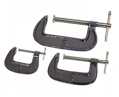 Heavy duty black iron clamp - iron, g