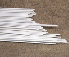 Roman Blind Rods 5x 114cm 4mm Fibreglass Rods with End Caps High Quality