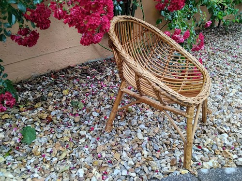 Child chair wicker woven - child's,