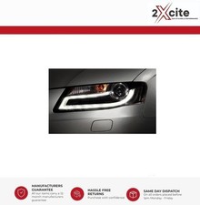 Audi A4 B8 2008-2011 Black Light Bar LED DRL Daylight Running Lights Headlights