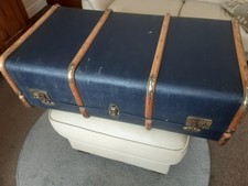 Large vintage steamer trunk - vintage,