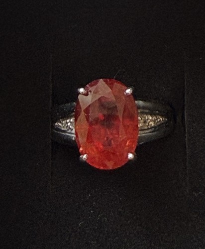 Padparadscha sapphire 34ct - sapphire, 7.34ct