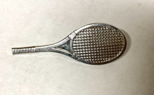 Tennis racquet pin rhodium - pin-,