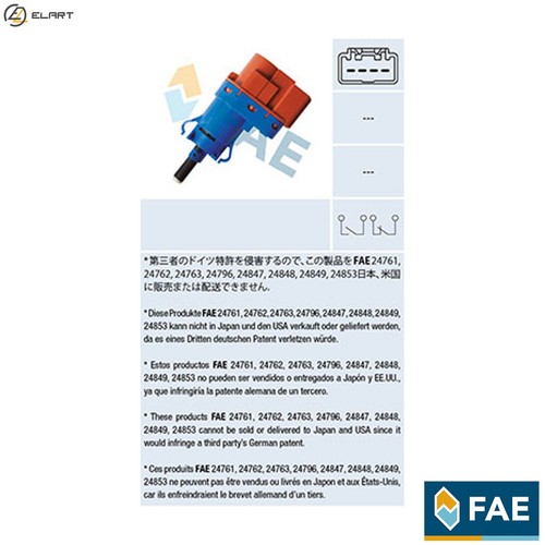 Stop light switch 24796 - stop,