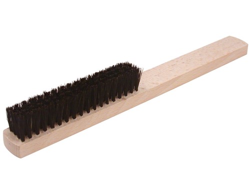 Wooden handle brush - brush, black