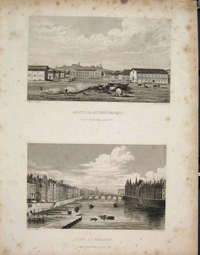 Original old antique print - original,