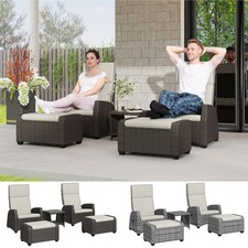 5 Pieces Rattan Garden