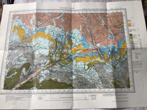 Ordnance survey map geological - survey,