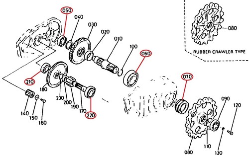 Drive gear repair parts - drive,