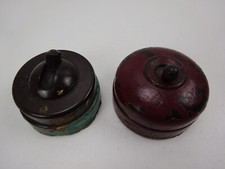 2 vintage bakelite crabtree