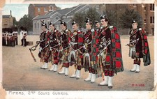 Pipers 2nd Scots Guards Bagpipers Military Parade Postcard (92)