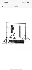 2X2M Adjustable Photography Background Support Stand Photo Backdrop Crossbar Kit