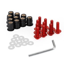 Pack alu red m5x16 - 10,