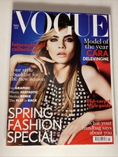 Vogue Magazine - UK - March 2013 - Cara Delevingne Cover - Spring Fashion