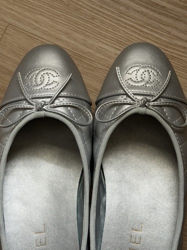 Silver chanel ballet - chanel,