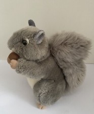 Aurora Miyoni Grey Squirrel 9” Soft  Toy Stuffed Animal 