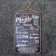 MOJITO COCKTAIL PUB SIGN MAN CAVE HOME BAR