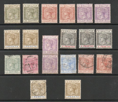 Gibraltar stamps as - , q.v.