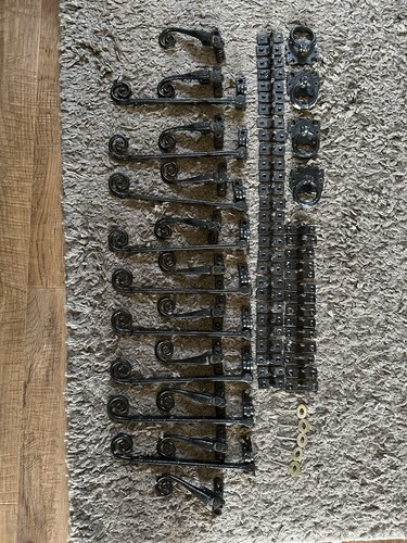 Black cast iron window - black,