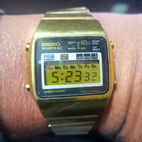 Seiko quartz a128 5000 - quartz, lc