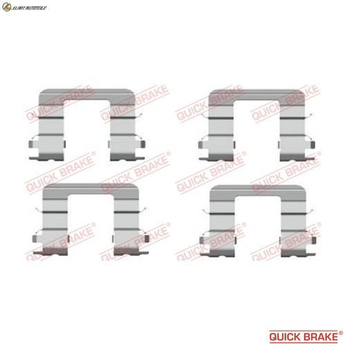 Accessory set disc brake - brake, pad