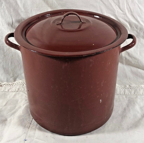 Vintage french enamel stock - enamel,