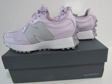 GENUINE NEW BALANCE 327  METALLIC TRAINERS LILAC SILVER GREY WHITE UK 6
