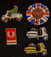 Five Mod Badges Darryl Haydens Fred Perry Lambretta