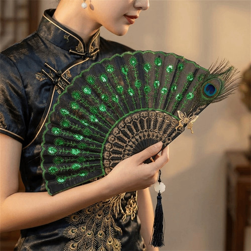 Portable peacock feather - portable,