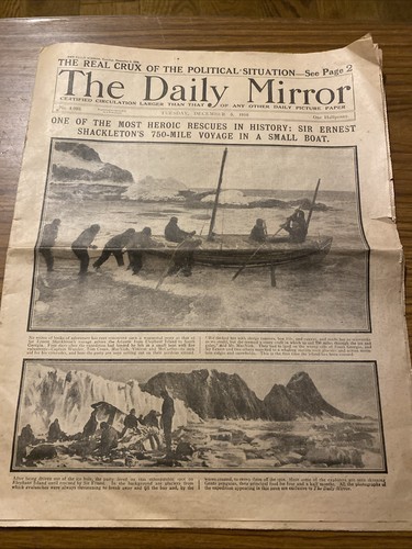 Ernest shackleton newspaper - ,