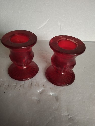 Flawed vintage ruby - flawed, red