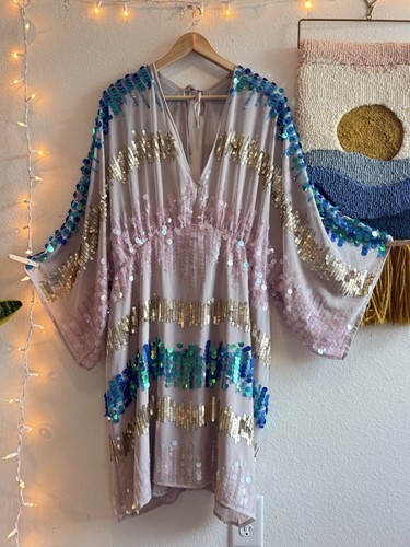 Asos kimono mini sequin dress - sequin,